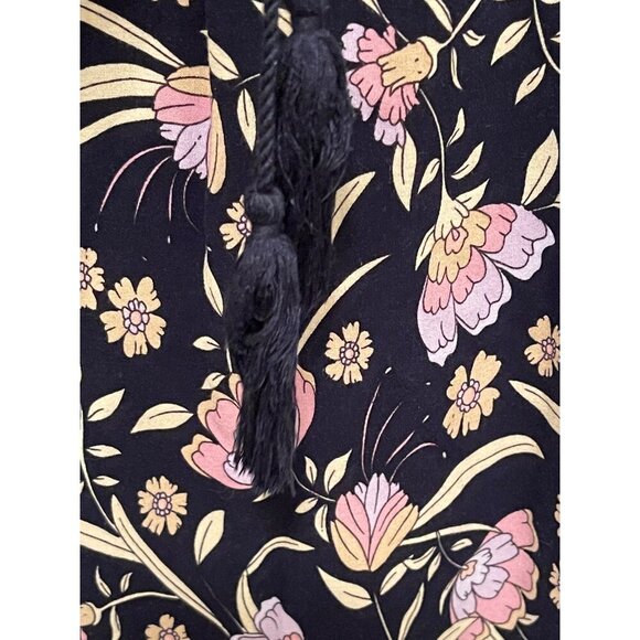 Bohemian Floral Suzanne Betro Women Dress XL Rayon Multicolor 3/4 balloon sleeve - Picture 10 of 16